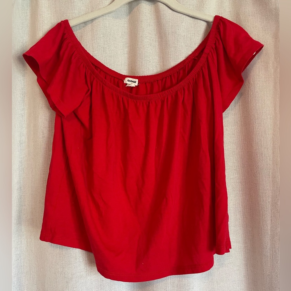 Garage Off the shoulder top